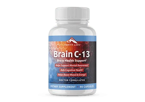 Brain C-13 supplement bottle
