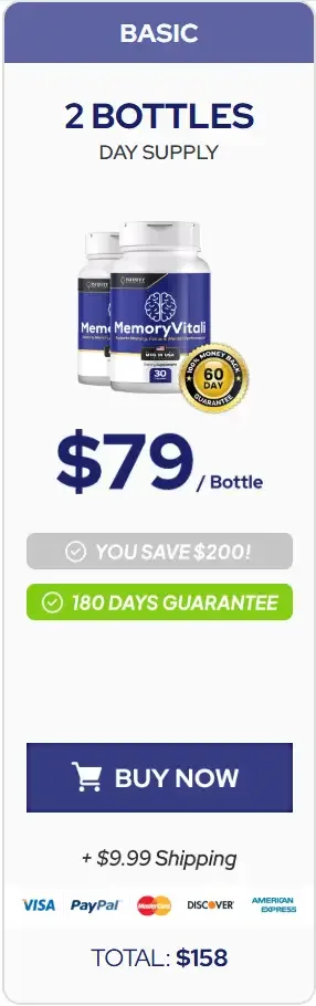 Memoryvitali supplement bottle