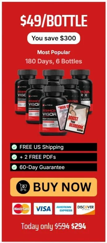Primordial Vigor X supplement bottle